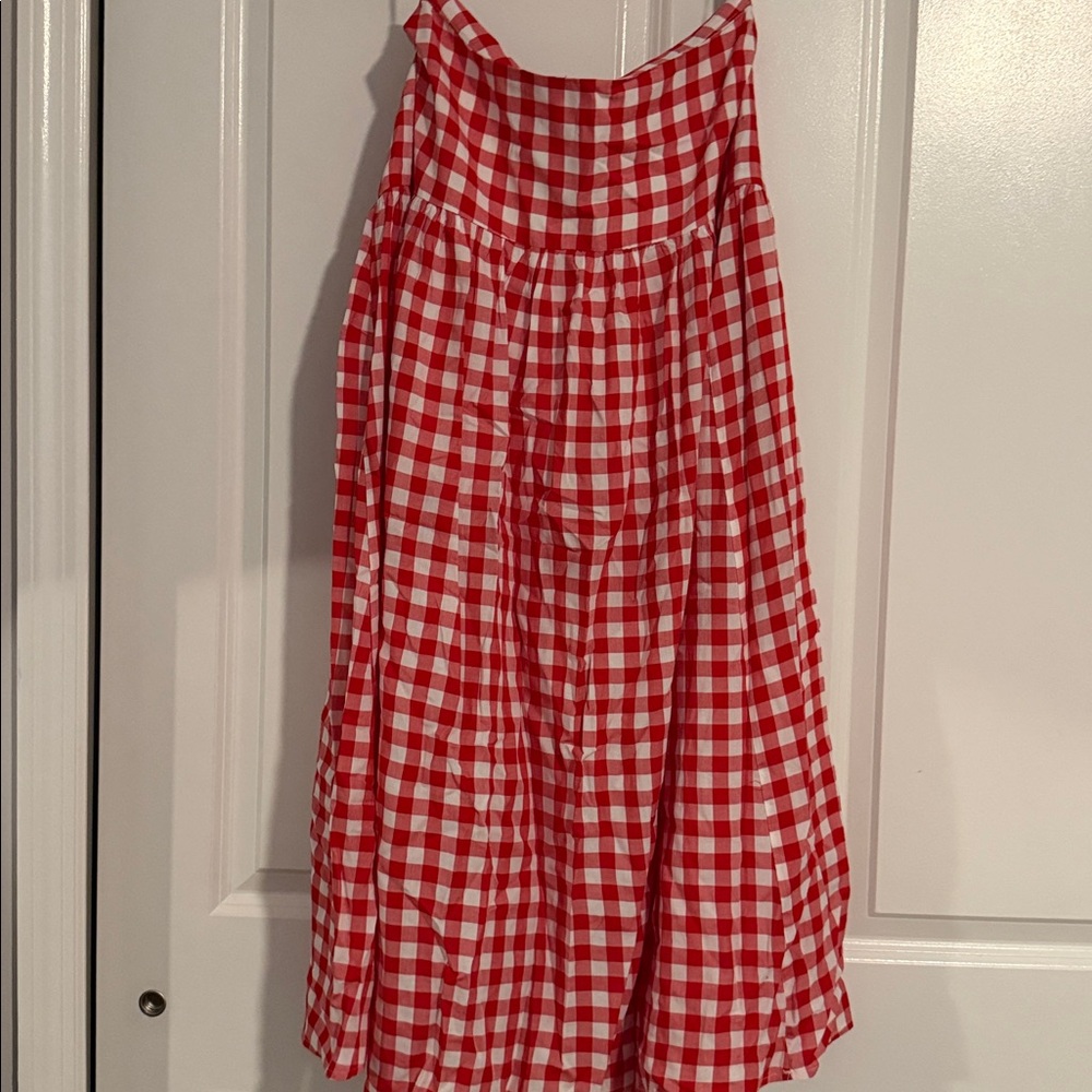 Hazel & Olive Red Gingham Maxi Skirt - Picture 2 of 2